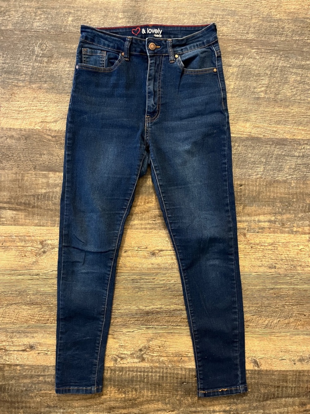 Dark Blue High-Rise Skinny Jeans